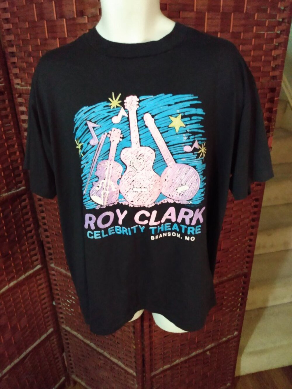 Vintage 90s Roy Clark Celebrity Theatre T shirt XXL Single Stitch
